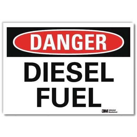 Danger Sign, 7 in H, 10 in W,Vertical Rectangle, English, U3-1294-RD_10X7