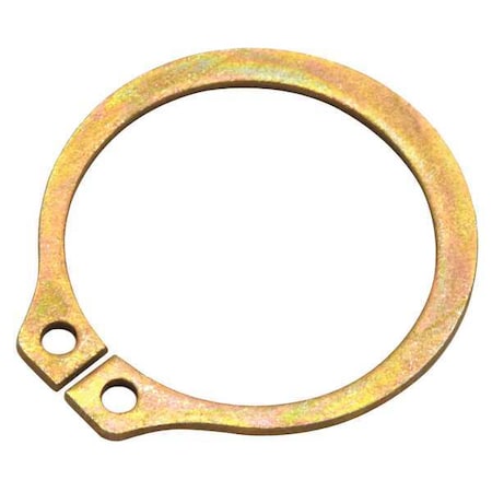 External Retaining Ring, Steel, Zinc Yellow Finish, 25 PK