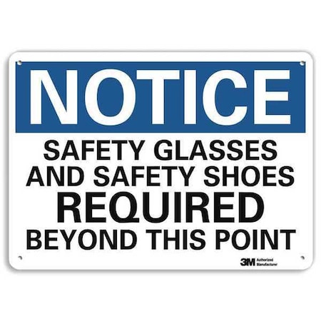 Notice Sign, RecycldReflecAlum, 10inWx7inH, U5-1494-RA_10X7