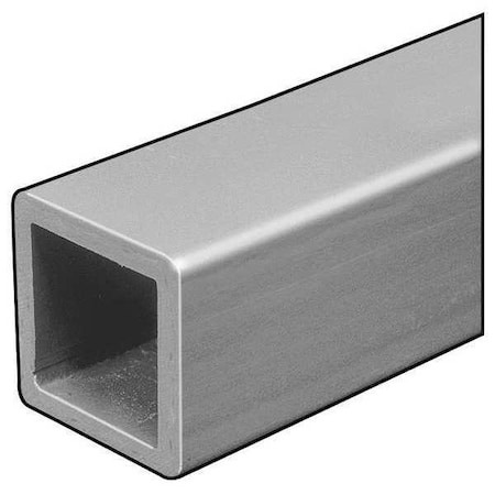 Sq Tube,ISOFR,Gry,1/4 T x3 In OD Sq,5 Ft
