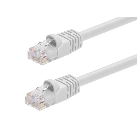 Ethernet Cable,Cat 5e,White,14 ft.