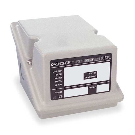 Pressure Switch, Standard, DPST, 4 Ports, 1/2" FNPT, 1/2" MNPT, 1/4" FNPT, 10 to 100 psi Range