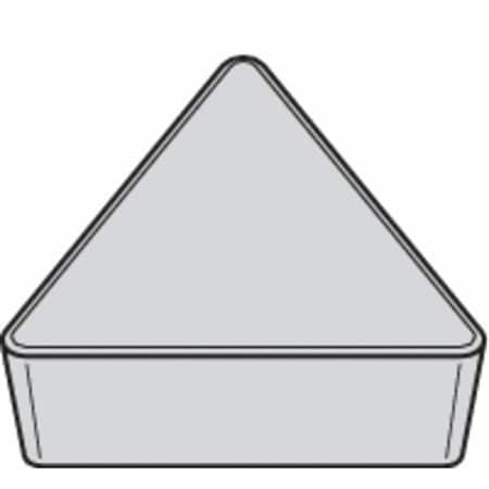 Triangle Turning Insert, Triangle, 3/8 in, TPG3, 0.0312 in, Carbide