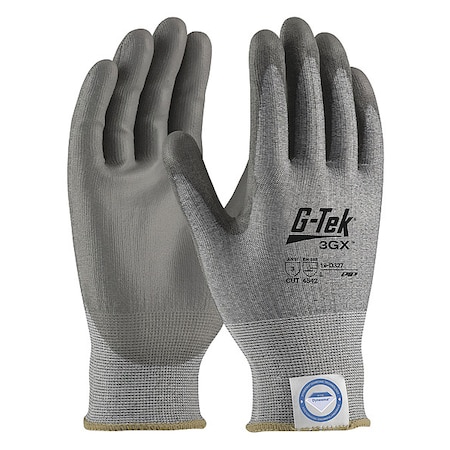Cut-Resistant Glove, Cut Level A3 ,Dipped ,Polyurethane ,Smooth ,M 12 PK