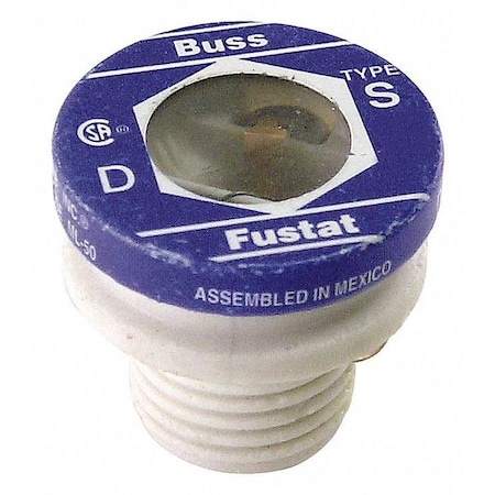 Plug Fuse, 10A, 10kA at 125V AC, 4 PK