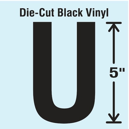 LetterLabel,Vinyl,5inH,2-3/4inW,PK10
