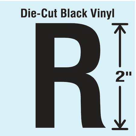 LetterLabel,Vinyl,2inH,1-1/4inW,PK10