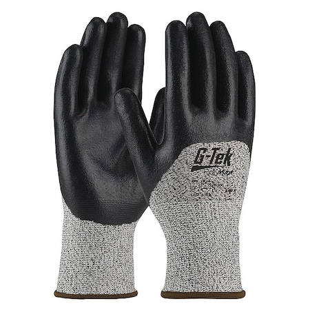 Cut-Resistant Glove, Cut Level A2 ,Dipped ,Foam Nitrile ,Sandy ,S 12 PK