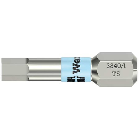 Torsion Bit, Metric, 1/4", Hex, 4mm, 1", SS