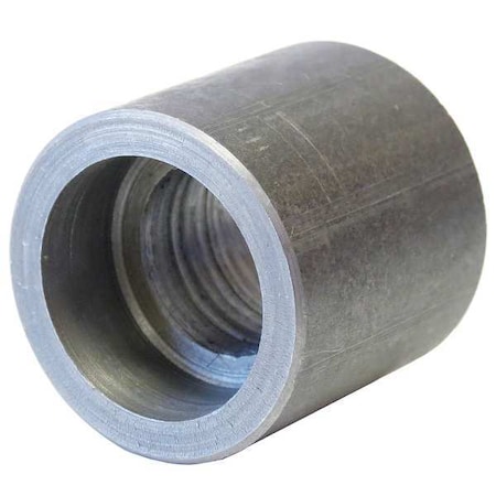 Half Coupling Half Coupling, 1-1/2" Pipe, Socket Weld, Black Forged Steel, Class 3000