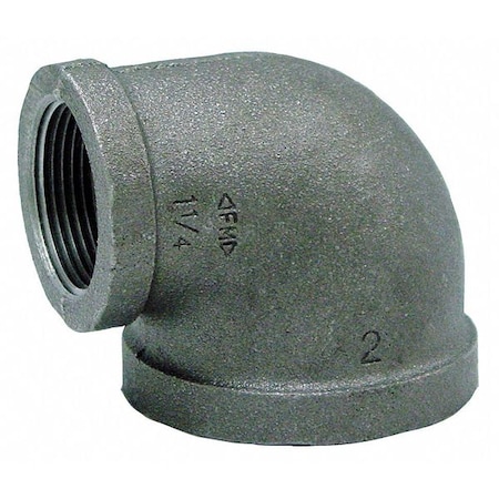 1" x 3/4" FNPT Galvanized 90 Degree Reducing Elbow