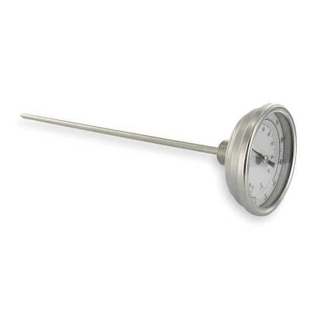 Long reach bimetal thermometer, 48" stem, range 0-200 Degrees F.