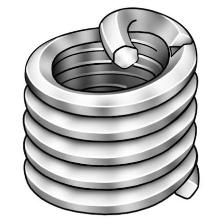 Tanged Helical Insert, Screw-Locking, 3/4"-16 Thrd Sz, 18-8 Stainless Steel