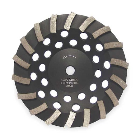 Diamond Sgmnt Cup Wheel,Turbo,4x5/8-7/8