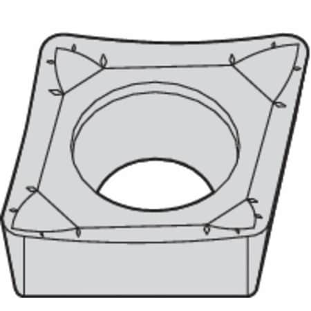 Diamond Turning Insert, Diamond, 2, CCGT, 1, Carbide