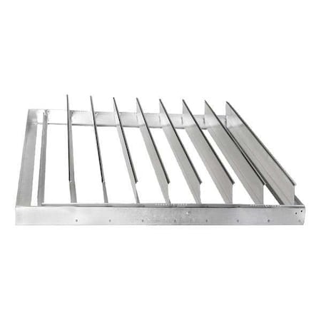 Backdraft Damper, Horizontal, 39-3/4Sq