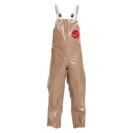 Tychem(R) 5000 Bib Overall, Tychem 5000, 4.4 oz Fabric Weight, 28 3/4 in Inseam, Tan