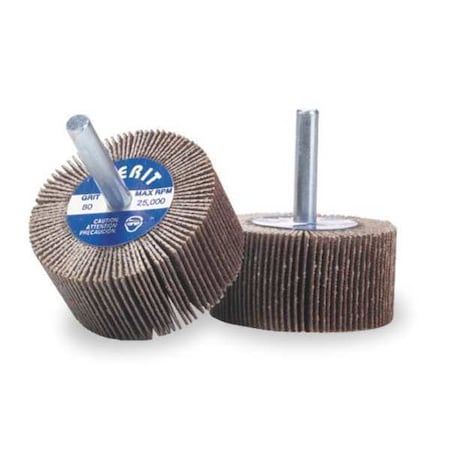 Flap Wheel,AO,3/8x3/8x1/8 In Shank,180G