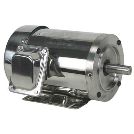 Washdown Motor,3 Ph,TEFC,2 HP,3480 rpm