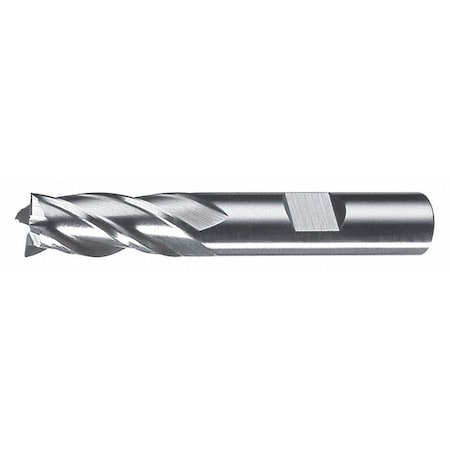 4-Flute HSS Center Cutting Square Single End Mill Cleveland HG-4MC Bright 6mmx3/8x5/8x2-7/16