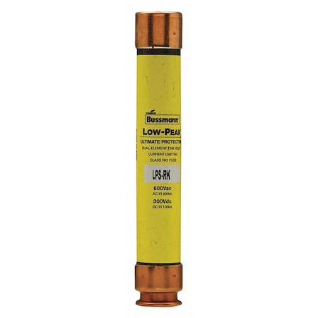 UL Class Fuse, RK1 Class, Time-Delay, 1.60A, 600V AC, Non-Indicating