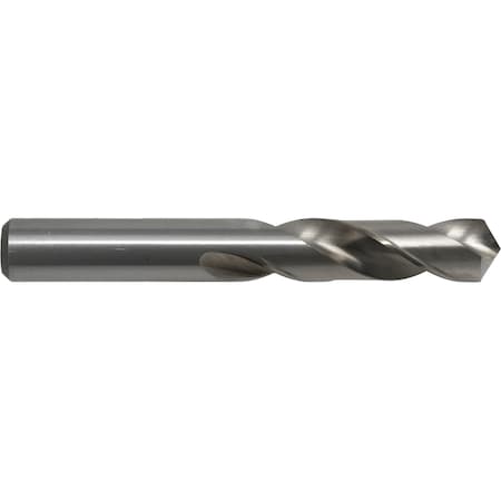 Screw Machine Drill Bit, 49/64 in Size, 118  Degrees Point Angle, High Speed Steel, Straight Shank