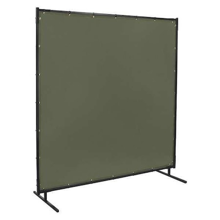 Welding Screen, Vinyl, 6 ft. W., 4 ft. H., 12 oz/sq yd, 350 Degrees F Withstand Temp., With Grommet