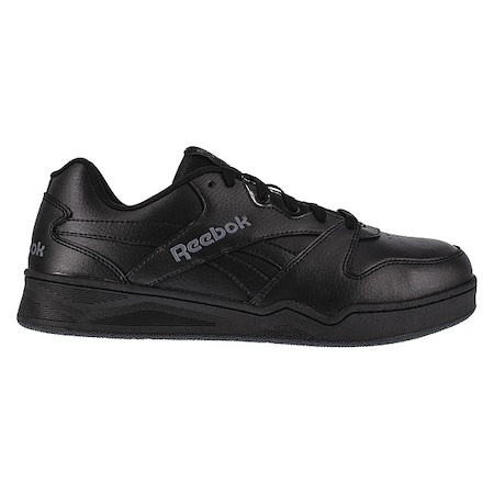 Women's Athletic Shoe, Composite Toe, Leather Upper, Rubber Outsole, Lace Up, Black, 8 1/2 W