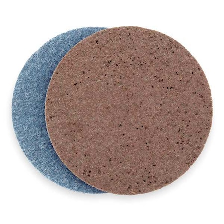 Hook-and-Loop Surface Conditioning Disc, 4 1/2 in Dia, No Hole, Aluminum Oxide, Not Applicable Grit
