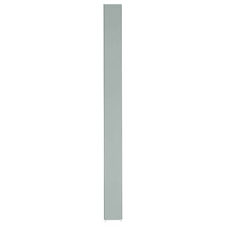 82" x 12" Pilaster Toilet Partition, Cellular Honeycomb, Gray