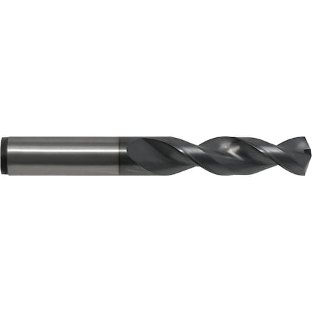Screw Machine Drill Bit, #29 Size, 135  Degrees Point Angle, Cobalt, TiCN Finish, Straight Shank