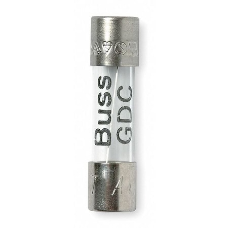 Glass Fuse, 2.50A, 35A at 250V AC, 5 PK