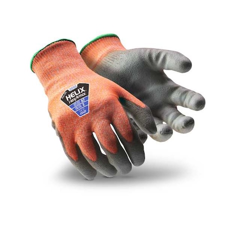 Knit Gloves, Cut Level A7 ,Dipped ,Polyurethane ,Sandy ,2XL 1 PR