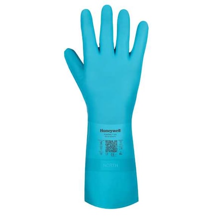 Flextril Chemical Resistant Gloves, Nitrile, 13 in L, 0.38 mm, Green, L, 1 PR