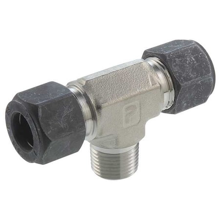 1/8" x 1/4" CPI x MNPT SS Male Branch Tee