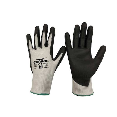 Cut-Resistant Gloves, Cut Level A4 ,Dipped ,Polyurethane ,Smooth ,S 1 PR