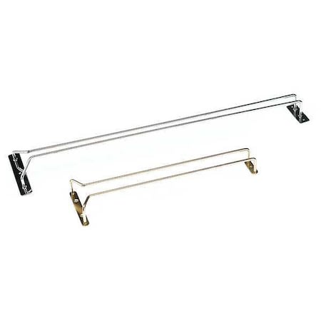 Hanging Glass Rack,Gold,24 In