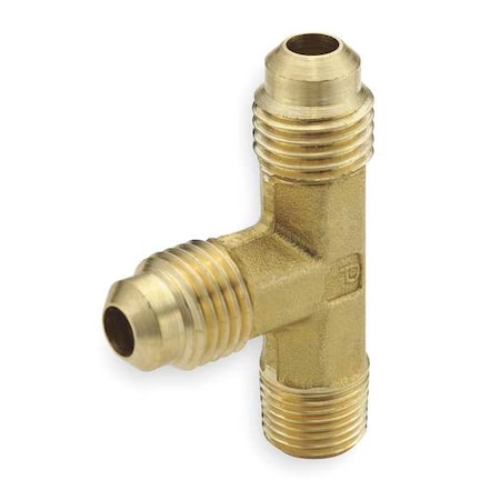 Tee,Flared1/4",MNPT1/8",Flared1/4",PK10