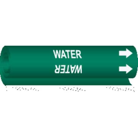 Pipe Marker,Water,Grn,1-1/2 to 2-3/8 In, 5786-I