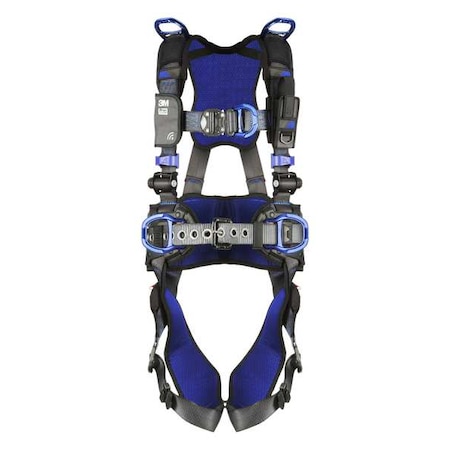 ExoFit(TM) X300 Fall Protection Harness, L, 420 lb, Quick-Connect Chest/ Quick-Connect Leg Straps