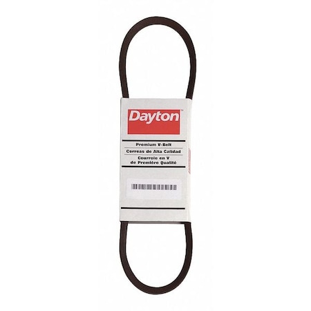 AX82 Cogged, Classical V-Belt, 84 in Outside Length, 1/2 in Top Width, 5/16" Thickness, 1 Ribs