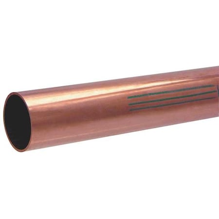 Straight Tubing, 1 3/8 in Outside Dia, 10 ft Length, K