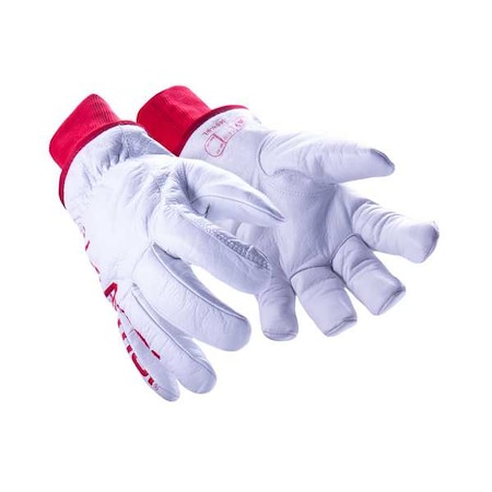 Chrome SLT Safety Gloves, Buffaloskin Leather, 284 Degrees F Max Temp., Knit Cuff L ( 9 ), 1 PR