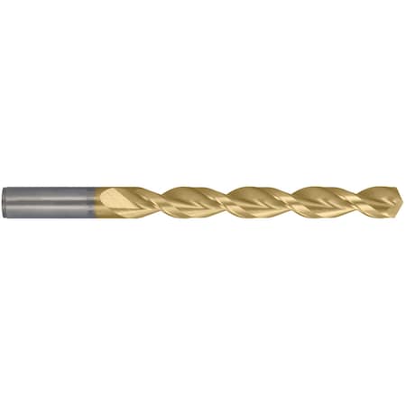 Q-Cobalt 135 Deg Wide Land Parabolic Jobber Length Drill Cleveland 2075-TN TiN HSS-CO 8% RHS/RHC,N25
