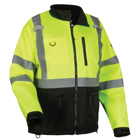 Windbreaker, Polyester Ripstop, Class 3 Type R, Lime, M