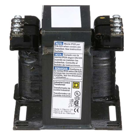 Control Transformer, 150 VA, Not Rated, 24V AC, 120/240V AC