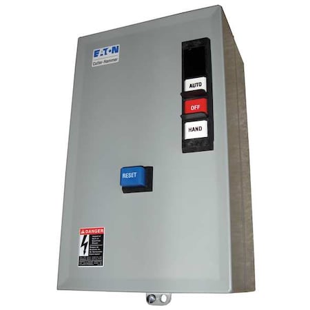 Nonreversing IEC Magnetic Motor Starter, 1 NEMA Rating, 24V AC, 3 Poles, 1NO/1NC