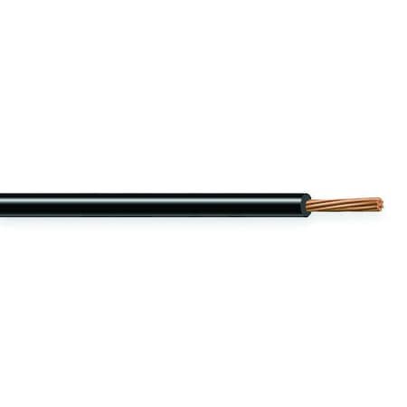 AWM, MTW, TEW, TFF, Machine Tool Wire, Copper, 8 AWG, Black, Stranded, 500 ft