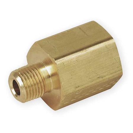 Reducing Adapter Brass Pipe Fitting, 3/8 in Female NPT X 1/8 in Male NPT