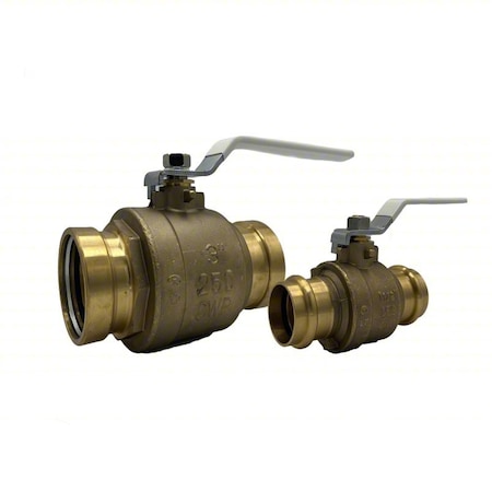 Manual Two-Way Ball Valve,3.4" L